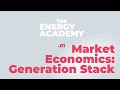 Energy market economics 101: the generation stack