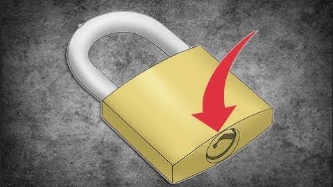 How to open a lock with a nut wrench