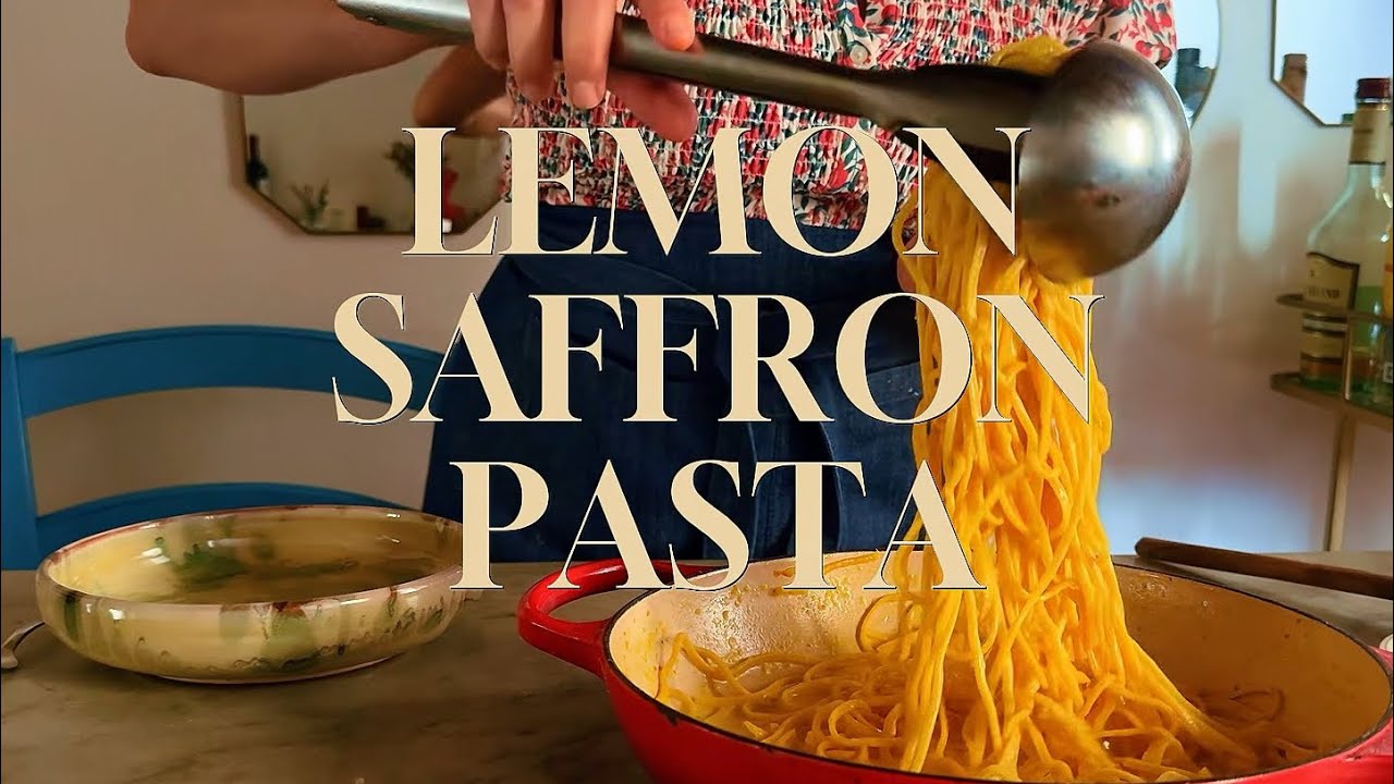 Lemon Saffron Pasta step by step
