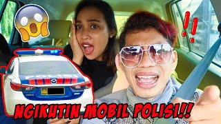 NGIKUTIN MOBIL POLISI‼️😱 AUTO DITILANG‼️ - (NGIKUTIN MOBIL DEPAN PART 2)