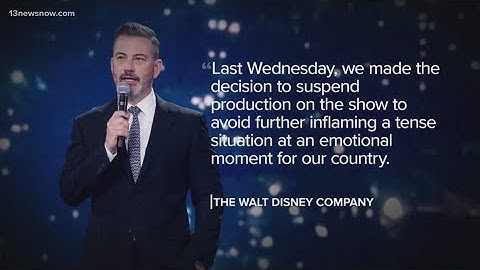 Jimmy Kimmel returns to late-night amid free speech debate