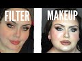 “Kim K Makeup By Paige” Tiktok Filter Makeup Tutorial