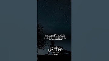 سوره الشعراء  😔😔♥ #دعاء #لايك #حالات_واتس #اكسبلور #فولو #راحة_نفسية #اكسبلورر #duet