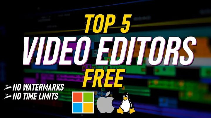 Top 5 Best FREE VIDEO EDITING Software (NO WATERMARKS/NO TIME LIMITS)