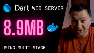 Build a TINY Dart Language Web Server with Docker Multi-Stage | DartLang Tutorial | Dart Server Side
