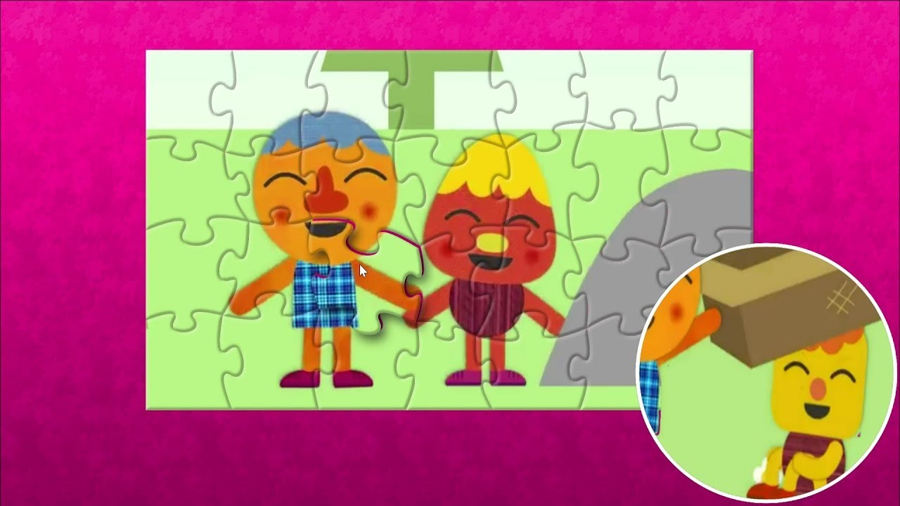 Animation Jigsaw Hide And Seek Noodle & Pals Super Simple Songs puzzle ...