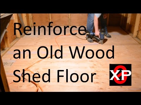 Reinforce Old Shed Floor How To Youtube
