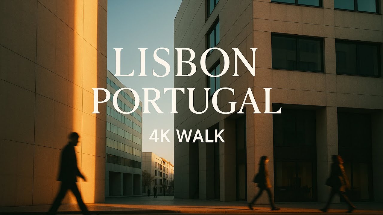 Lisbon Day Tour 4K – Authentic Urban Ambience, Peaceful Streets & Pure City Rhythm