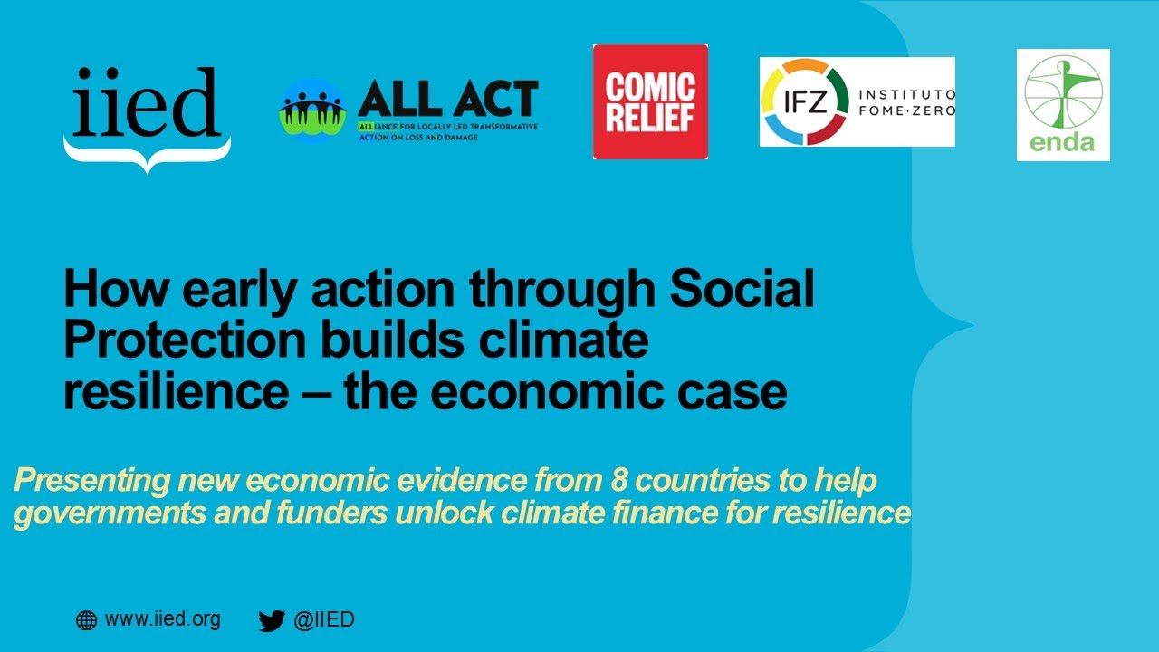 How early action through social protection builds climate resilience ...
