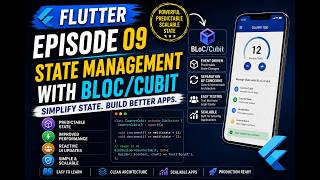 Phase 1: Beginner Foundation | Episode 09 | Flutter State Management | Flutter BloC | Flutter Cubit