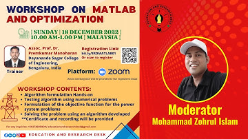 MATLAB AND OPTIMIZATION