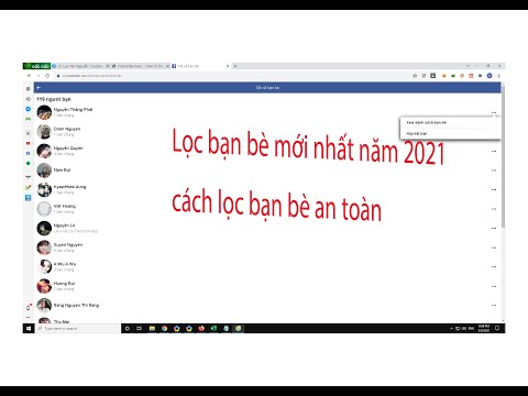 Thủ thuật facebook - Cách lọc bạn bè facebook mới nhất 2021