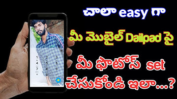 How to Set Photo on Dialpad in Telugu/Set Your Own photo On dialpad/How to Add add Photo on Dial pad