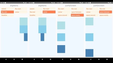 justifyContent alignItems flexDirection in React Native