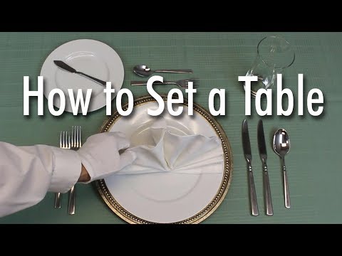 Learn How to Set a Formal Dinner