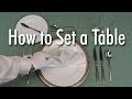 Placing Cutlery On The Table