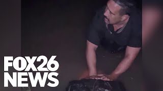 Stranded California man saves motorcyclist's life after seeing him crash into a canal by KMPH FOX26 NEWS 1,002 views 3 days ago 2 minutes, 3 seconds