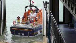 Shoreham RNLI Lifeboat returning to the Boathouse