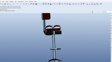 Made a Bar Stool 💺 | Pro Engineer Wildfire 5.0 | 🔥 🔥 🔥