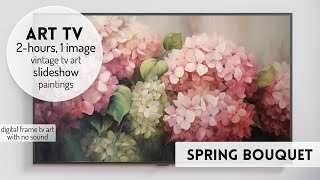 Spring Art For Tv | Vintage Floral Background | 4k Frame Tv Art Screensaver Modern | Wall Art For Tv
