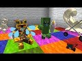 Minecraft MONSTER BABYSITTING WITH ZOMBIE FAMILY !! DAYCARE WITH BABY ZOMBIE !! Minecraft Mods