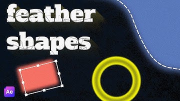 How To FEATHER SHAPES in After Effects | 1MinShow Ep 10