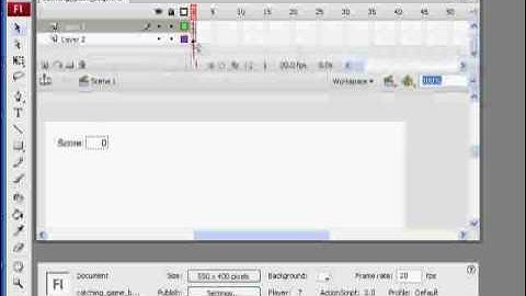 Flash Catching Game -collision detection Part 3