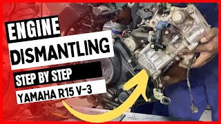 This video will show you how to dismantle your Yamaha R15 V3 engine #yamaha #r15v3 #engine #bikes