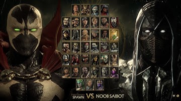 MK 11 Spawn vs Noob Saibot Very Hard