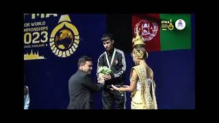 Senior Male Elite 57kg, Medal Ceremony award - IFMA-WC 2023, Bangkok, Thailand