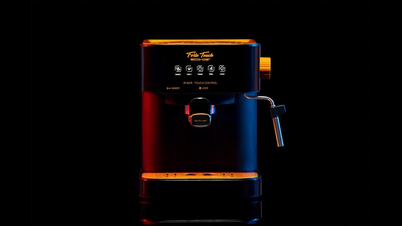 ECO-DE® Teaser cafetera espresso FORTE TOUCH de ECO-420 - YouTube