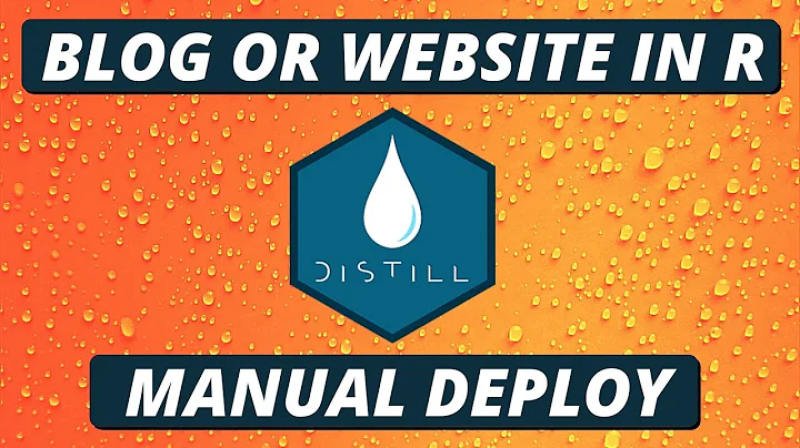 How to create a blog or a website in R with {Distill} package and manually deploy with {Netlify}