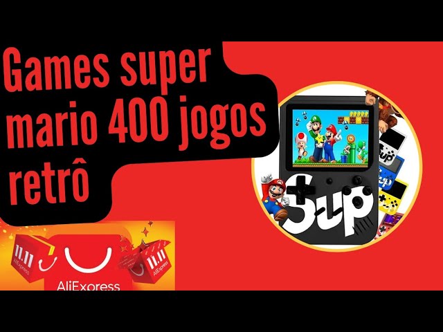 Video game super mini 400 jogo vermelho