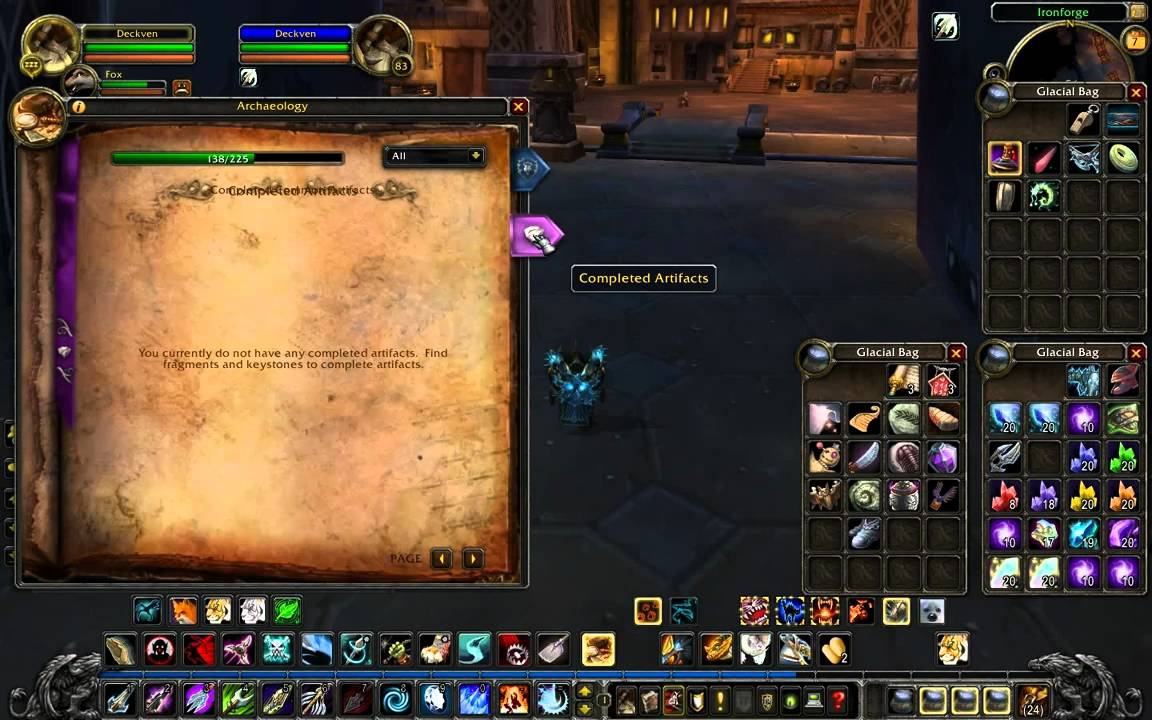 WoW Archeology Interface YouTube