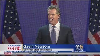 Team coverage of former san francisco mayor gavin newsom being elected
governor california (11-6-2018)