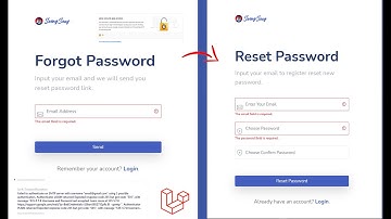 Forgot and Reset Password in Laravel 8 | Admin dashboard v13