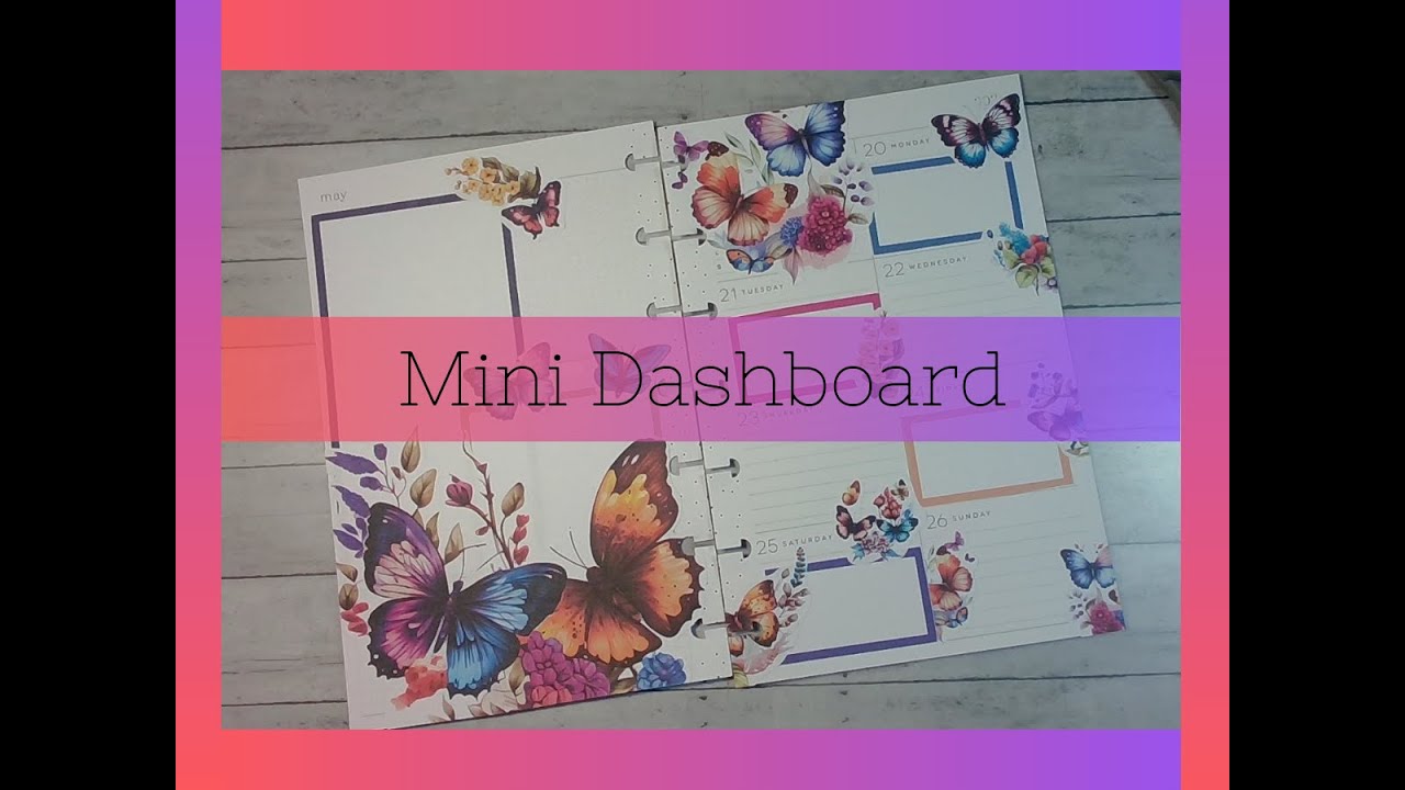 Plan with Me / Mini Dashboard / Happy Planner - YouTube