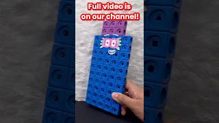 Numberblock 56 meets a lion! 🦁 😮 #toys #numberblocks #funny