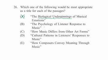 Humanities passage: Main point 2 | Reading comprehension | LSAT | Khan Academy