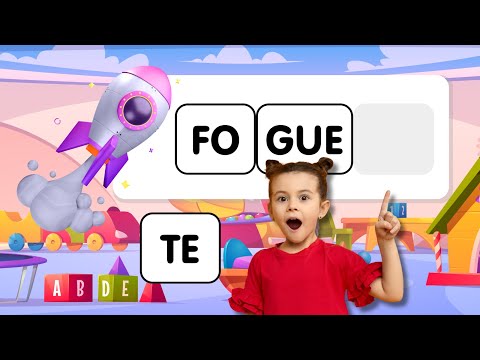 Aprender as vogais - AEIOU - Completar palavras - Reino Alfabeto -  Alfabetização infantil 