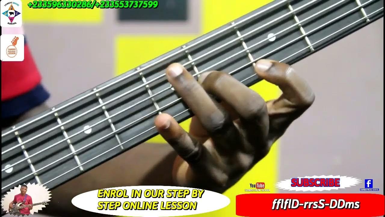 How to play Edin b3n nie by Kusi Prempeh on bass guitar Ghana Adadam