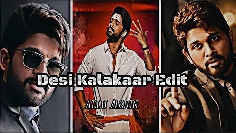 Desi Kalakaar Edit_Allu Arjun _ EFX Status Video || #alluarjun #efxstatus