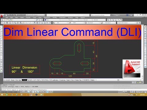 Dimension Linear Command in AutoCad II Hindi/Urdu Tutorial