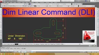 Dimension Linear Command in AutoCad II Hindi/Urdu Tutorial