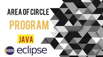 How to find Area of Circle User Defined Program in Java Eclipse | | Java