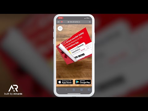 Vodafone Web AR Direct Mail by Aircards
