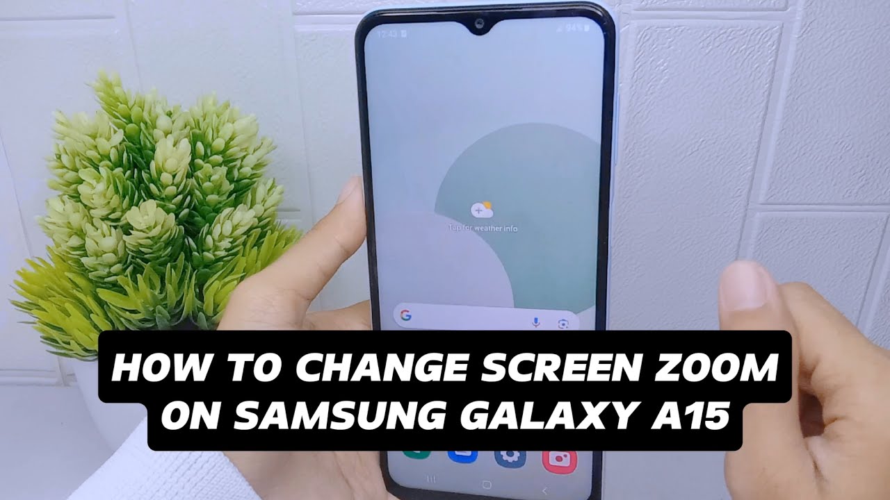 How To Change Screen Zoom On Samsung A15 / A15 5g - YouTube