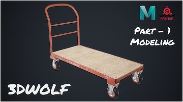 Maya 3D Modeling Tutorial | Platform Trolley | Part - 1 : Modeling | Game Assets Modeling
