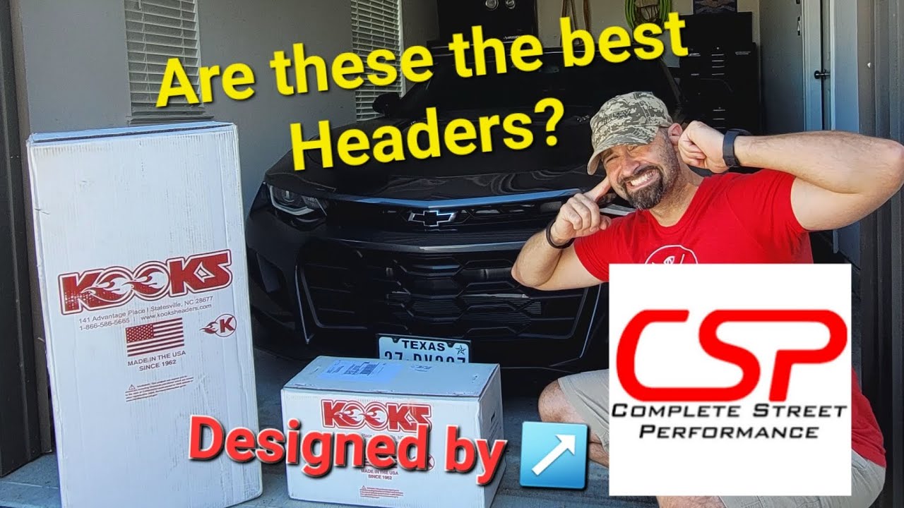 2016+Camaro ZL1/SS Header install Designed by CSP @completestreetperformance  manufactured by Kooks.