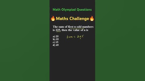 can you solve this? 🔥 | sum of first n odd numbers | class 10 maths important questions 🔥|#shorts